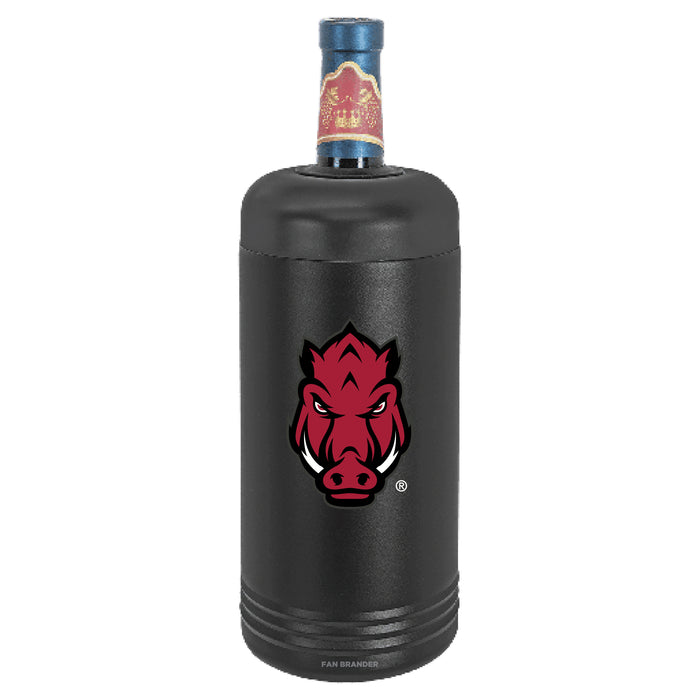 Fan Brander Wine Chiller Tumbler with Arkansas Razorbacks Secondary Logo