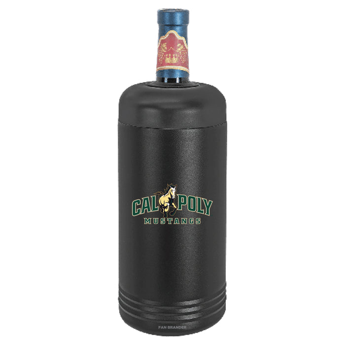 Fan Brander Wine Chiller Tumbler with Cal Poly Mustangs Primary Logo
