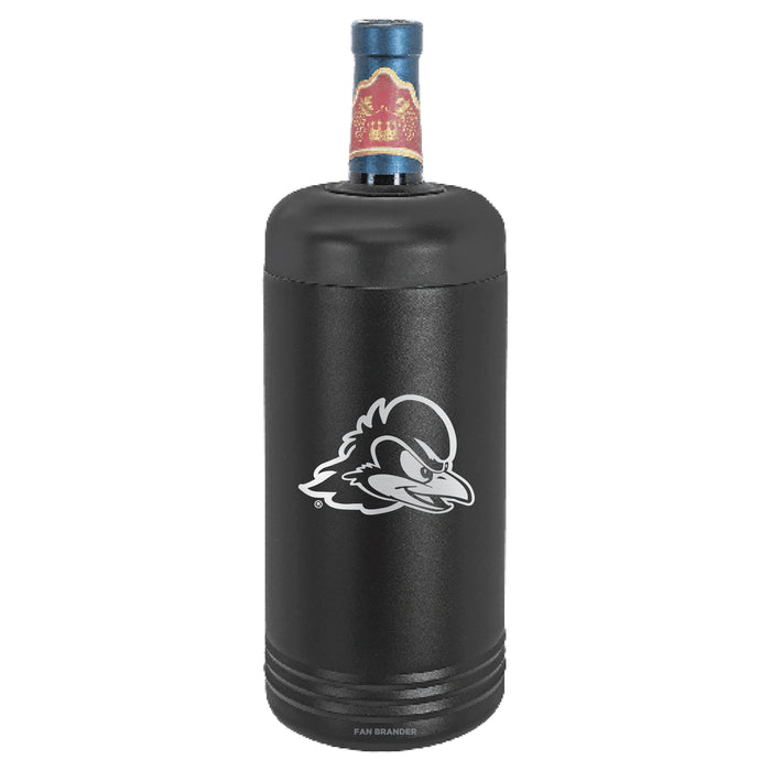 Fan Brander Wine Chiller Tumbler with Delaware Fightin' Blue Hens Etched Primary Logo