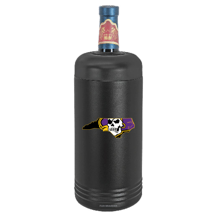 Fan Brander Wine Chiller Tumbler with East Carolina Pirates Secondary Logo