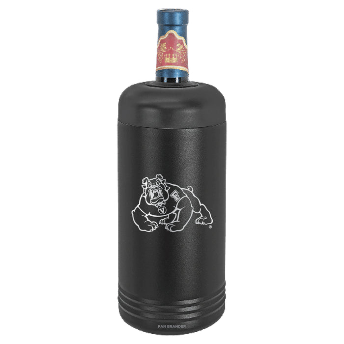 Fan Brander Wine Chiller Tumbler with Fresno State Bulldogs Etched Primary Logo