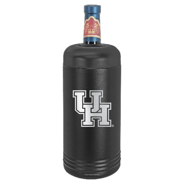 Fan Brander Wine Chiller Tumbler with Houston Cougars Etched Primary Logo