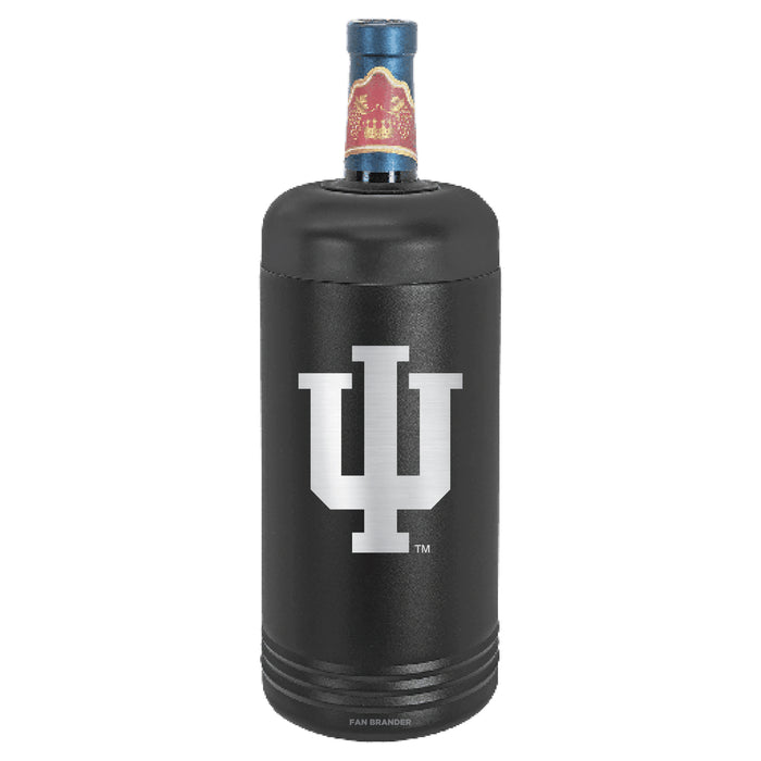Fan Brander Wine Chiller Tumbler with Indiana Hoosiers Etched Primary Logo