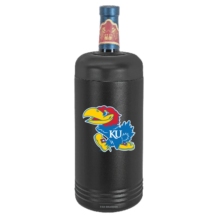 Fan Brander Wine Chiller Tumbler with Kansas Jayhawks Primary Logo