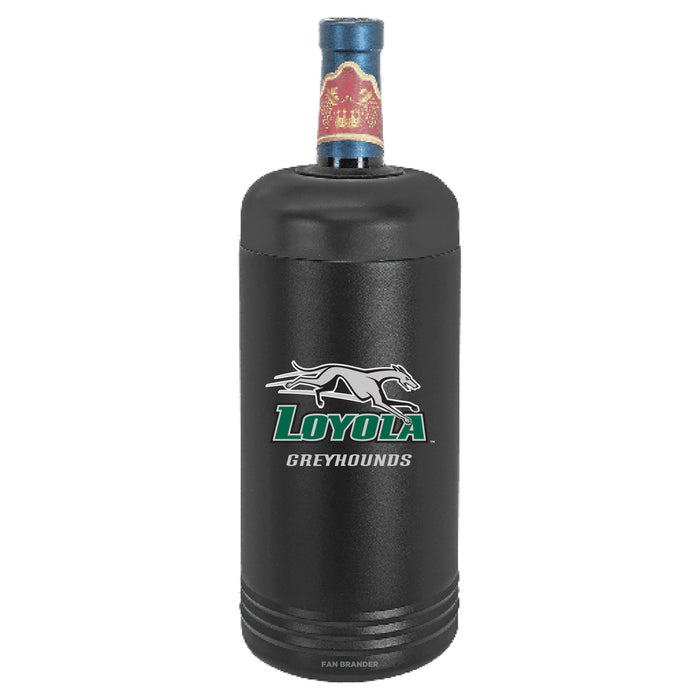 Fan Brander Wine Chiller Tumbler with Loyola Univ Of Maryland Hounds Primary Logo