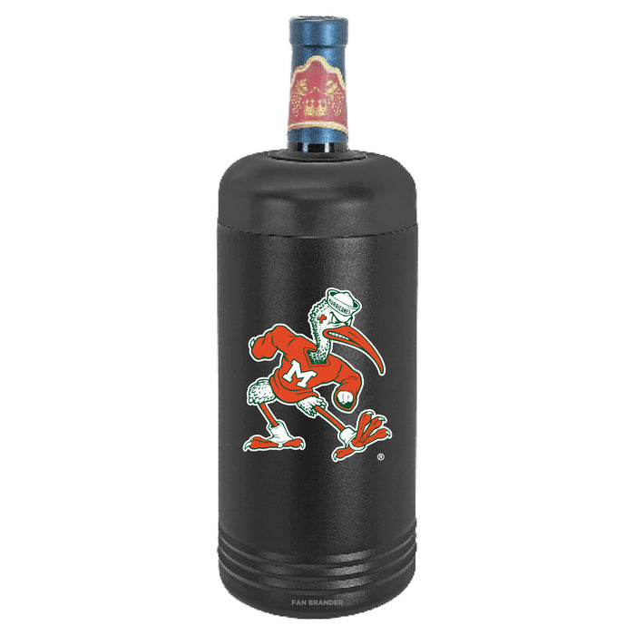 Fan Brander Wine Chiller Tumbler with Miami Hurricanes Secondary Logo