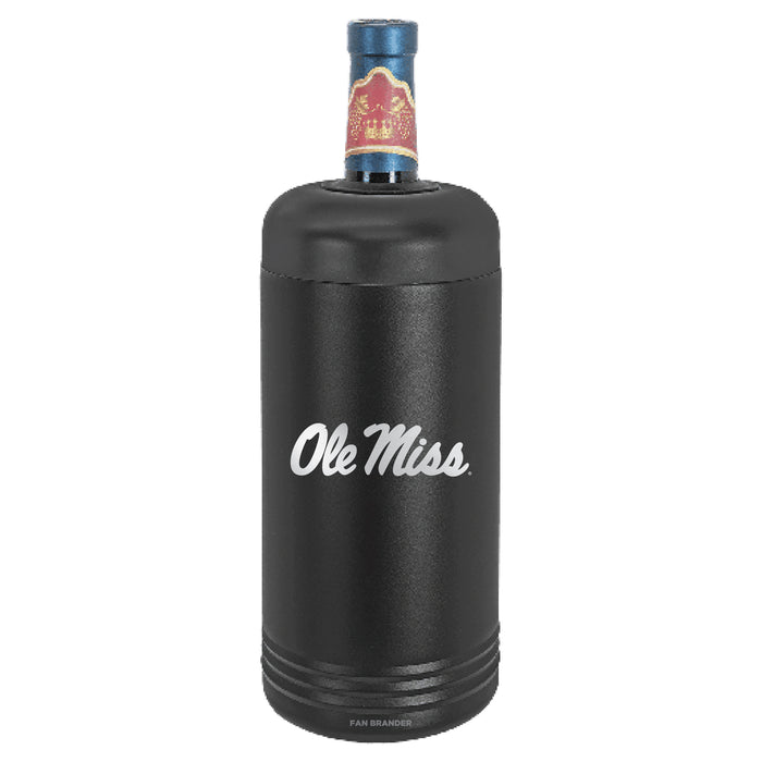 Fan Brander Wine Chiller Tumbler with Mississippi Ole Miss Etched Primary Logo