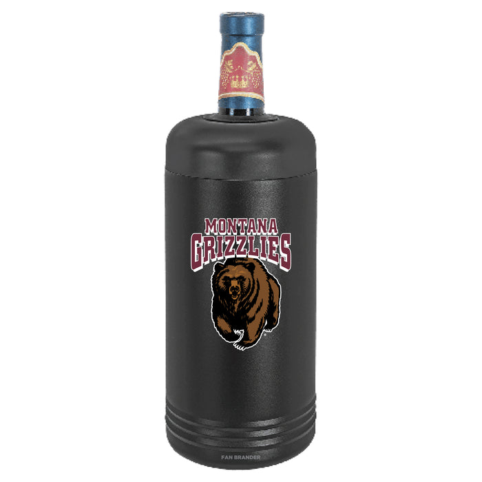 Fan Brander Wine Chiller Tumbler with Montana Grizzlies Primary Logo