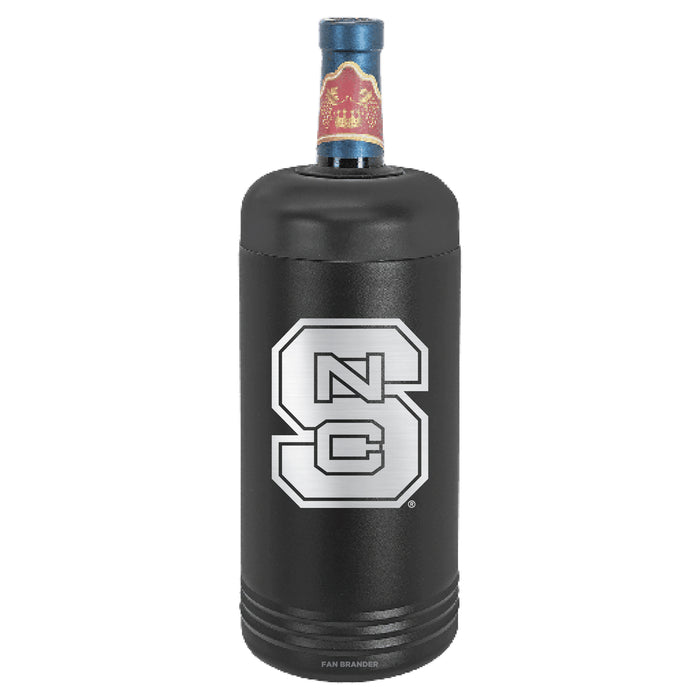Fan Brander Wine Chiller Tumbler with NC State Wolfpack Etched Primary Logo