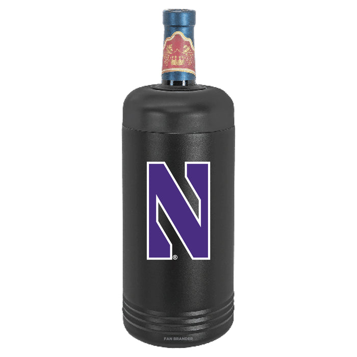 Fan Brander Wine Chiller Tumbler with Northwestern Wildcats Primary Logo
