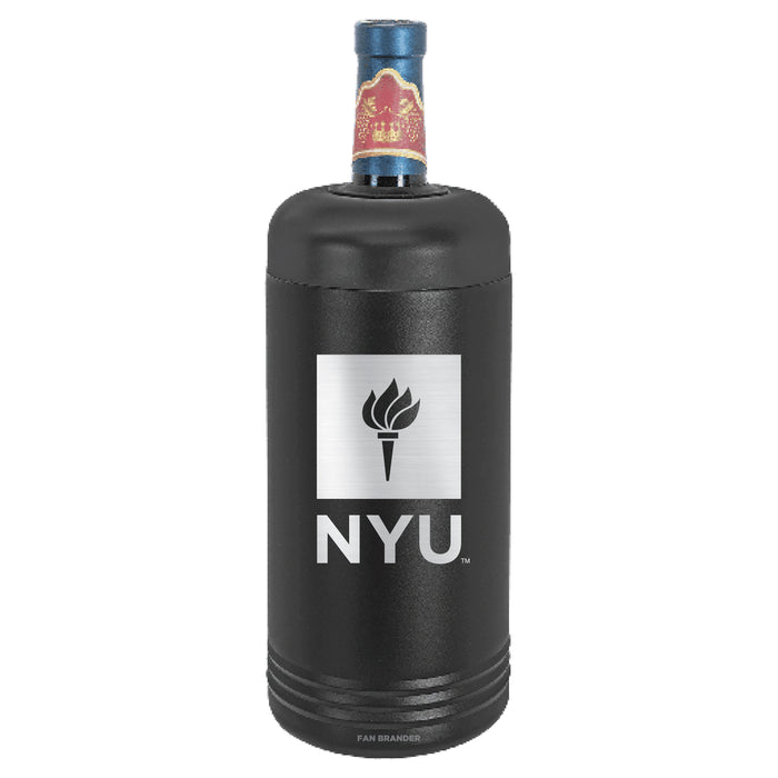 Fan Brander Wine Chiller Tumbler with NYU Etched Primary Logo