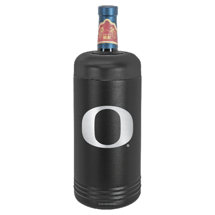 Fan Brander Wine Chiller Tumbler with Oregon Ducks Etched Primary Logo