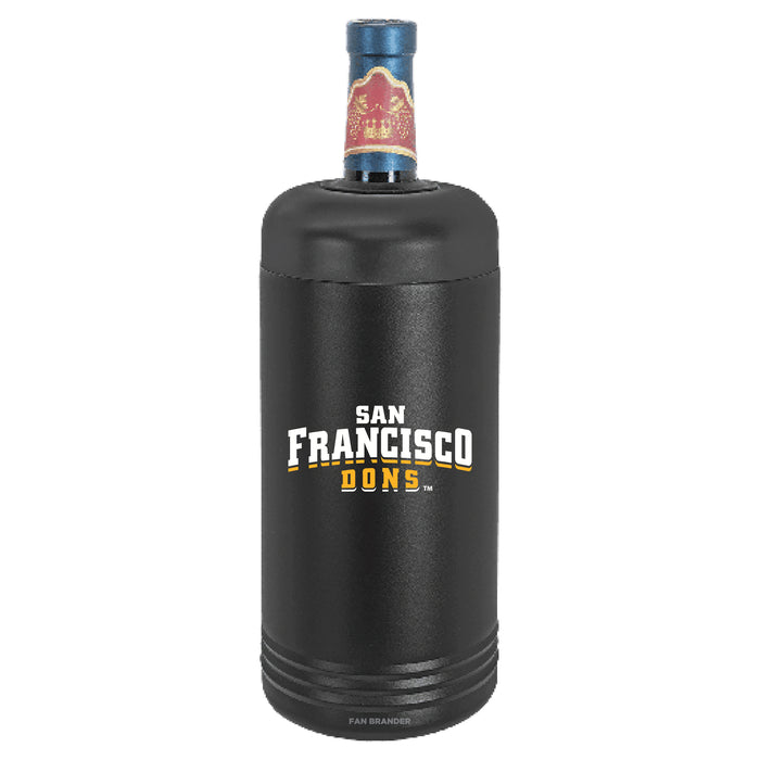 Fan Brander Wine Chiller Tumbler with San Francisco Dons Primary Logo