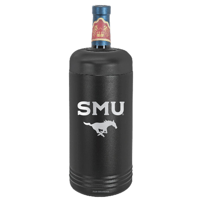 Fan Brander Wine Chiller Tumbler with SMU Mustangs Etched Primary Logo