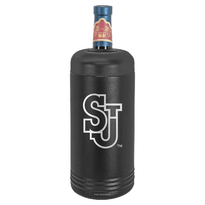 Fan Brander Wine Chiller Tumbler with St. John's Red Storm Etched Primary Logo