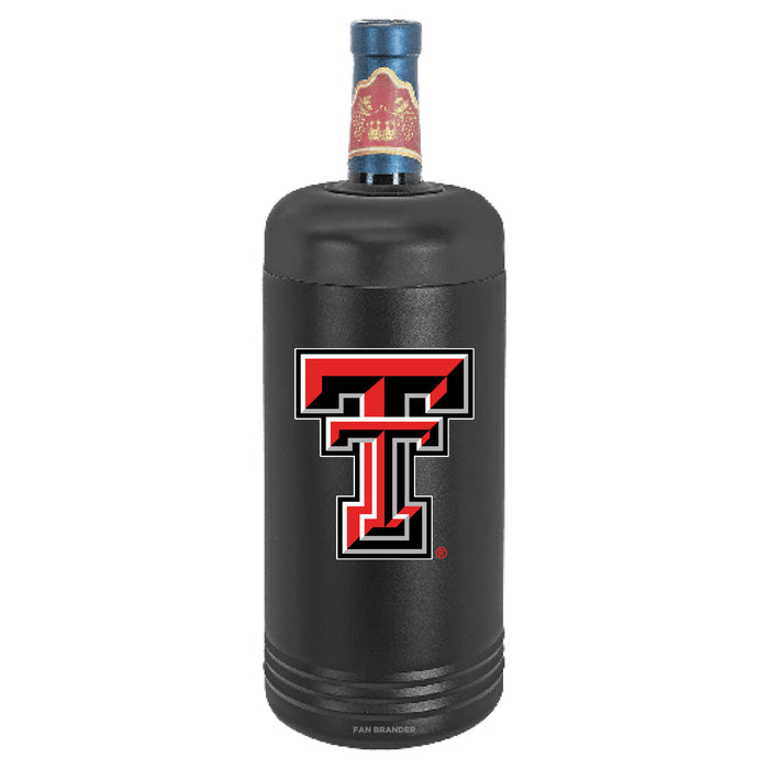 Fan Brander Wine Chiller Tumbler with Texas Tech Red Raiders Primary Logo