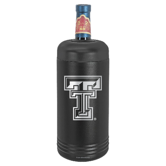 Fan Brander Wine Chiller Tumbler with Texas Tech Red Raiders Etched Primary Logo