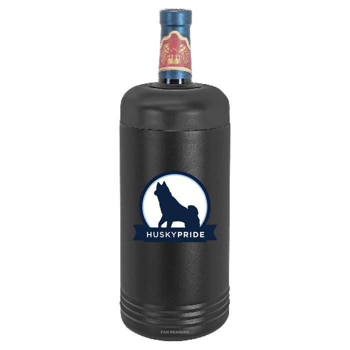 Fan Brander Wine Chiller Tumbler with Uconn Huskies Secondary Logo