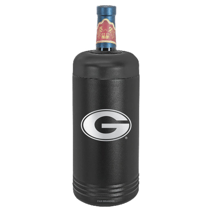 Fan Brander Wine Chiller Tumbler with Georgia Bulldogs Etched Primary Logo