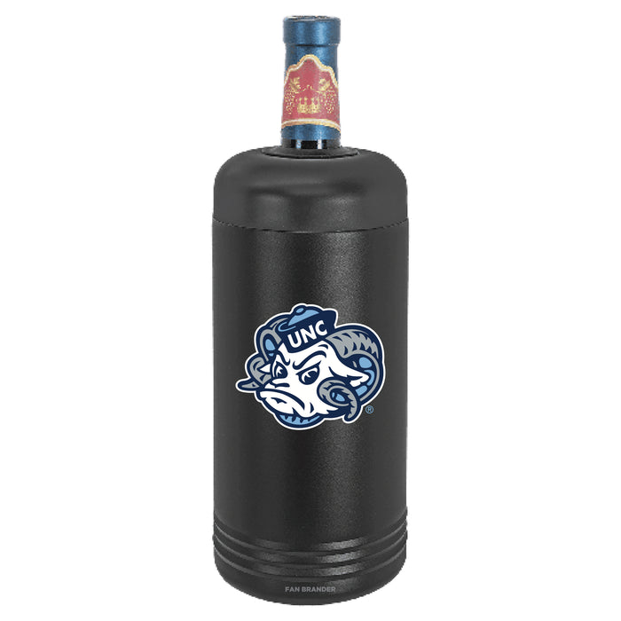 Fan Brander Wine Chiller Tumbler with UNC Tar Heels Secondary Logo