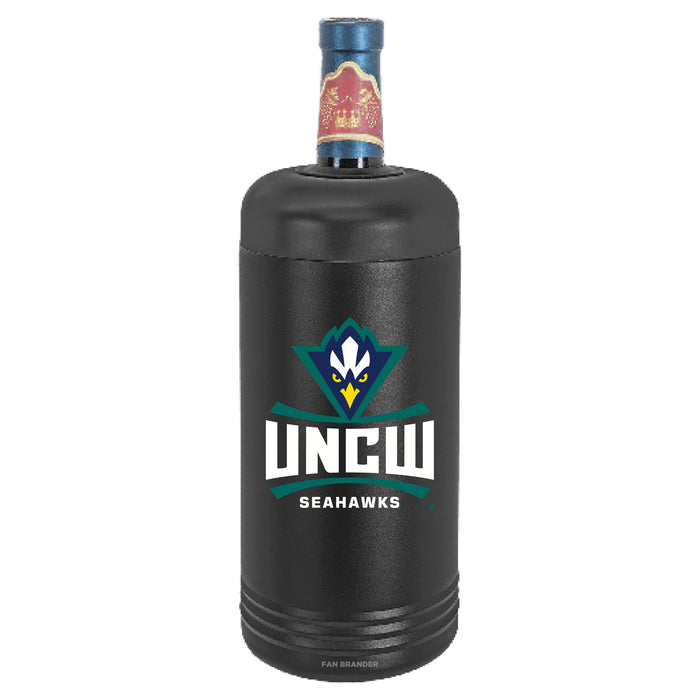 Fan Brander Wine Chiller Tumbler with UNC Wilmington Seahawks Primary Logo