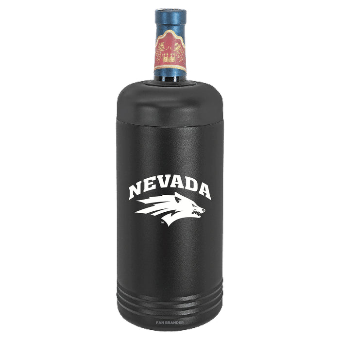 Fan Brander Wine Chiller Tumbler with Nevada Wolf Pack Primary Logo