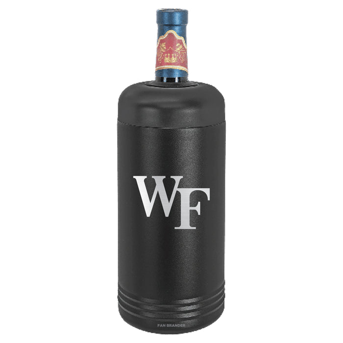 Fan Brander Wine Chiller Tumbler with Wake Forest Demon Deacons Etched Primary Logo
