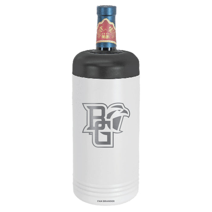 Fan Brander Wine Chiller Tumbler with Bowling Green Falcons Etched Primary Logo