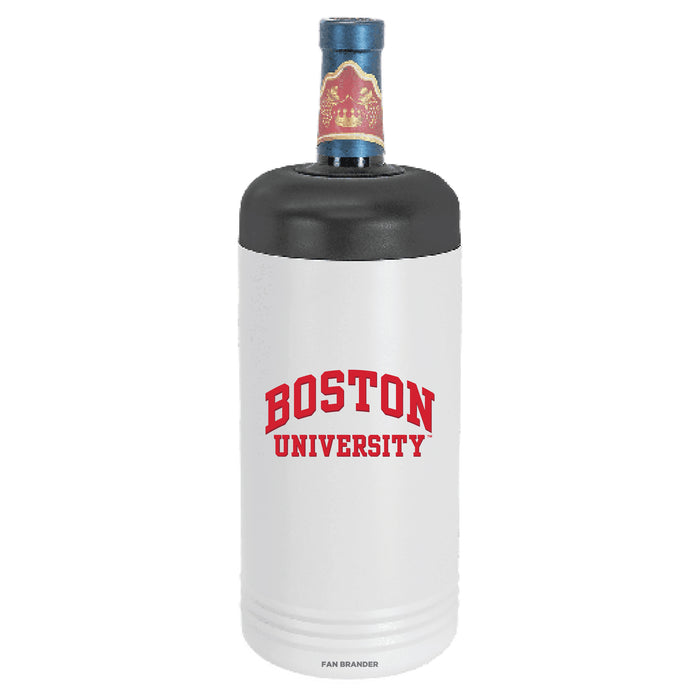 Fan Brander Wine Chiller Tumbler with Boston University Primary Logo