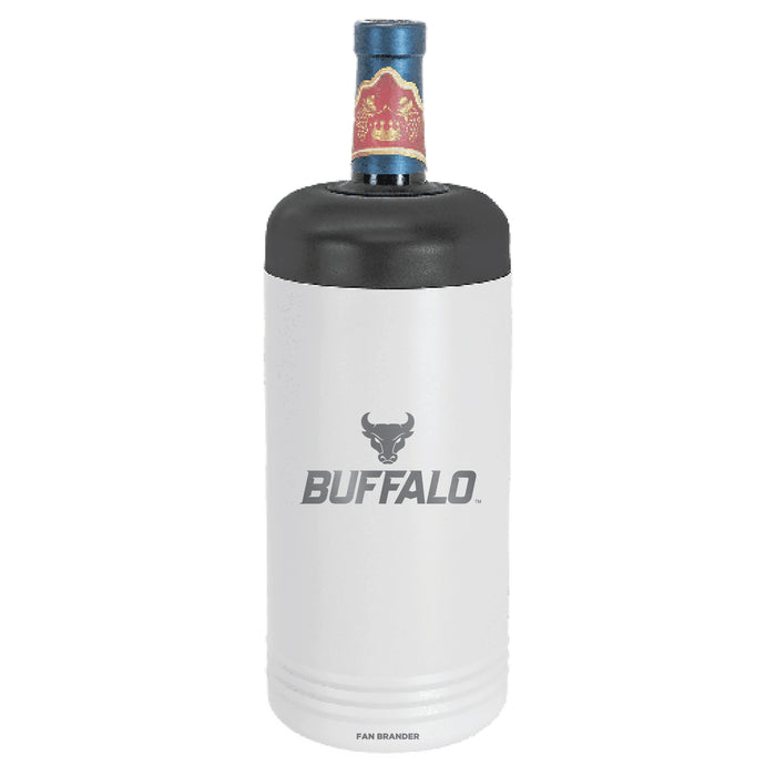 Fan Brander Wine Chiller Tumbler with Buffalo Bulls Etched Primary Logo