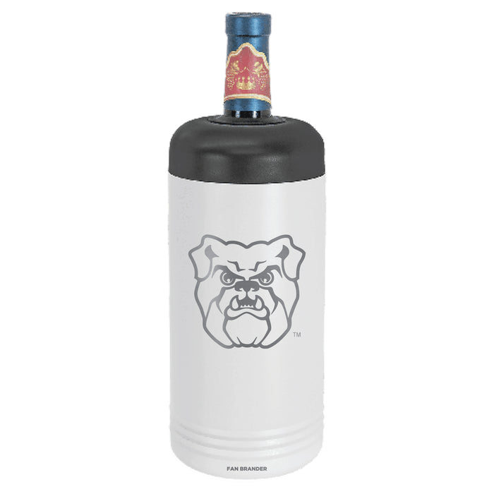 Fan Brander Wine Chiller Tumbler with Butler Bulldogs Etched Primary Logo