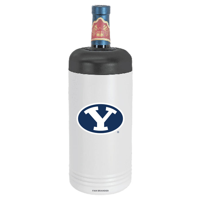 Fan Brander Wine Chiller Tumbler with Brigham Young Cougars Primary Logo