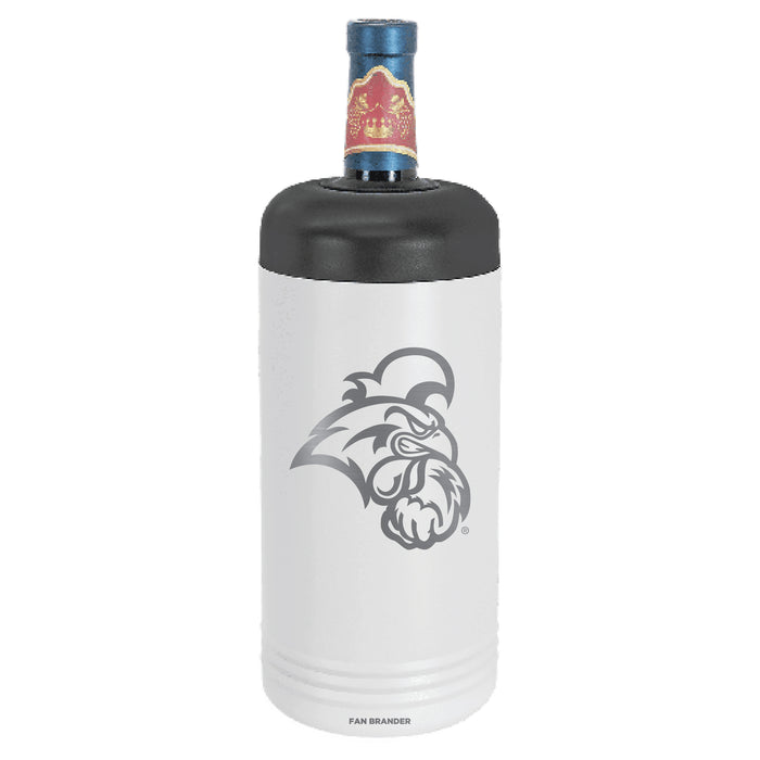 Fan Brander Wine Chiller Tumbler with Coastal Carolina Univ Chanticleers Etched Primary Logo