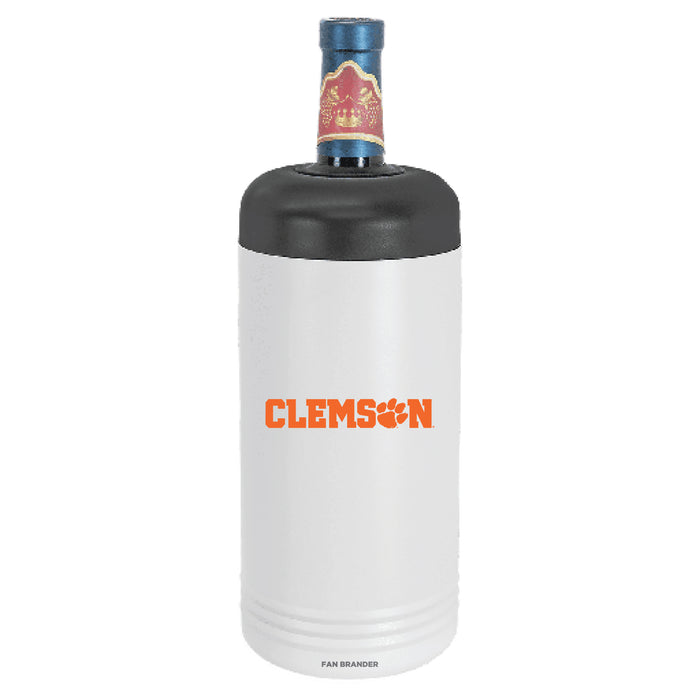 Fan Brander Wine Chiller Tumbler with Clemson Tigers Secondary Logo