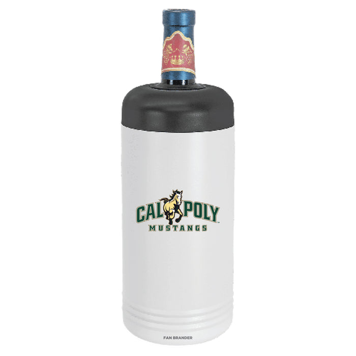 Fan Brander Wine Chiller Tumbler with Cal Poly Mustangs Primary Logo