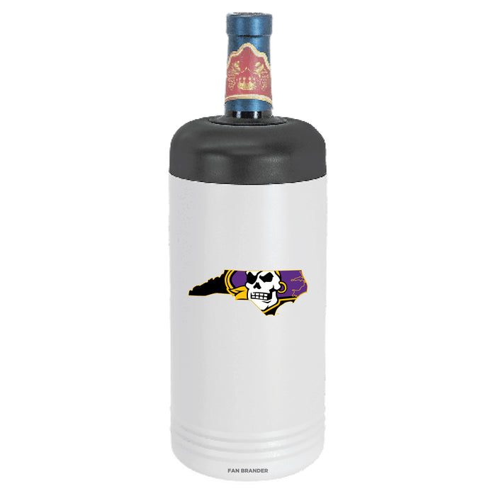Fan Brander Wine Chiller Tumbler with East Carolina Pirates Secondary Logo