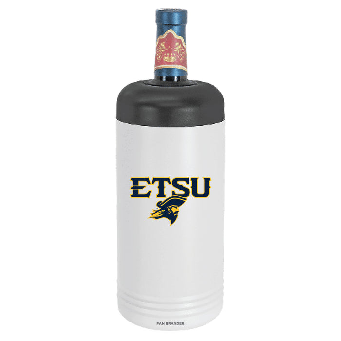 Fan Brander Wine Chiller Tumbler with Eastern Tennessee State Buccaneers Secondary Logo
