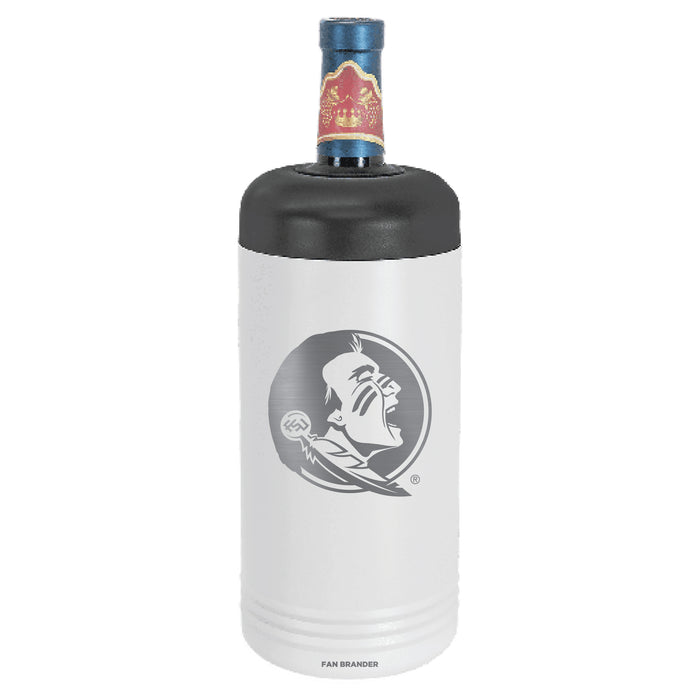 Fan Brander Wine Chiller Tumbler with Florida State Seminoles Etched Primary Logo
