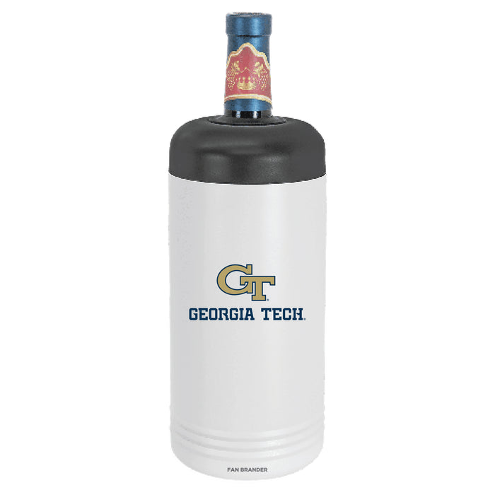 Fan Brander Wine Chiller Tumbler with Georgia Tech Yellow Jackets Secondary Logo