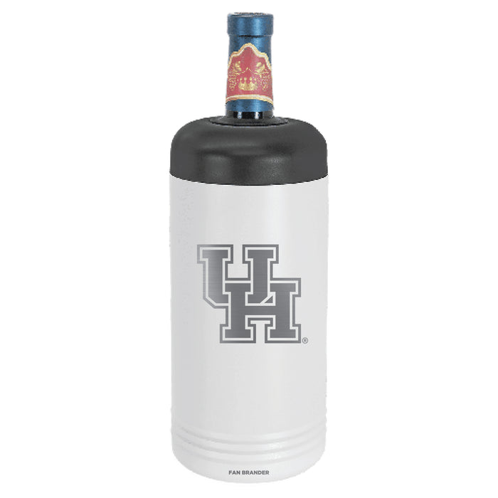 Fan Brander Wine Chiller Tumbler with Houston Cougars Etched Primary Logo