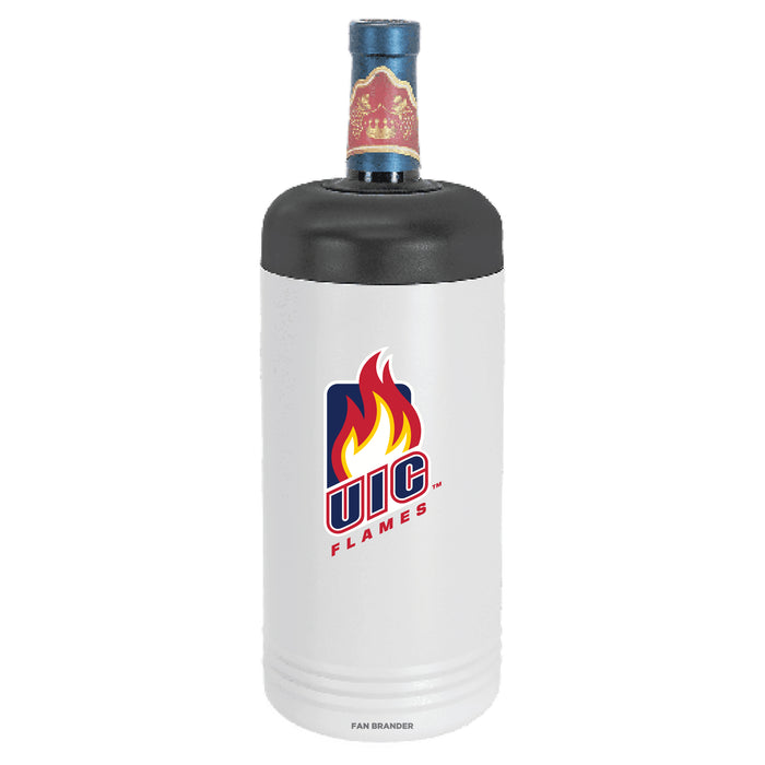 Fan Brander Wine Chiller Tumbler with Illinois @ Chicago Flames Primary Logo