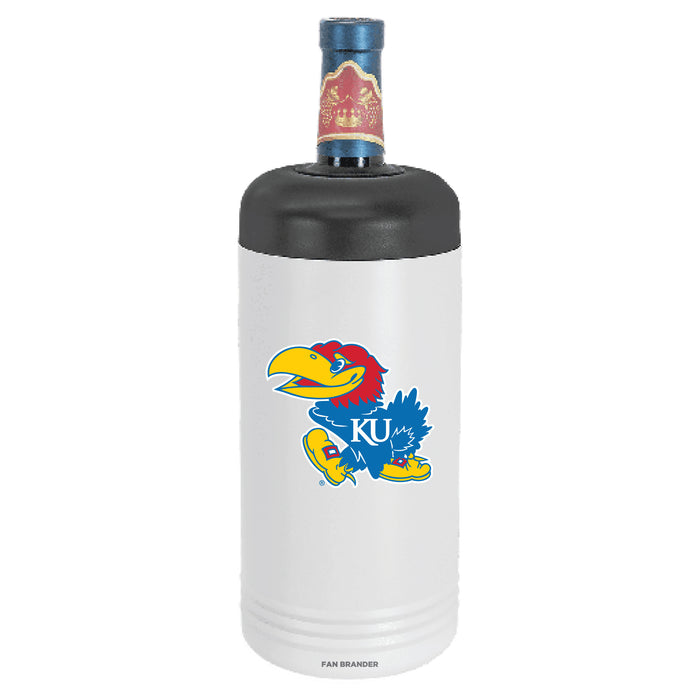 Fan Brander Wine Chiller Tumbler with Kansas Jayhawks Primary Logo