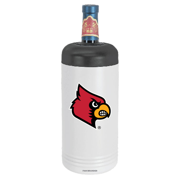 Fan Brander Wine Chiller Tumbler with Louisville Cardinals Primary Logo
