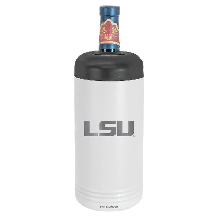 Fan Brander Wine Chiller Tumbler with LSU Tigers Etched Primary Logo