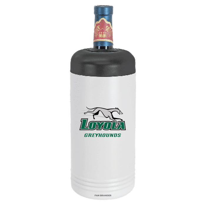 Fan Brander Wine Chiller Tumbler with Loyola Univ Of Maryland Hounds Primary Logo