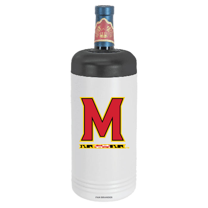 Fan Brander Wine Chiller Tumbler with Maryland Terrapins Primary Logo