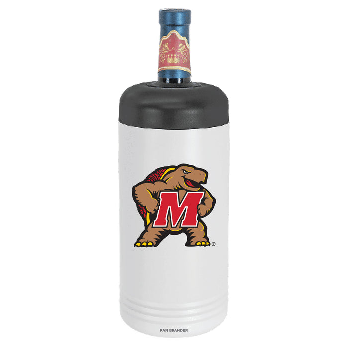 Fan Brander Wine Chiller Tumbler with Maryland Terrapins Secondary Logo