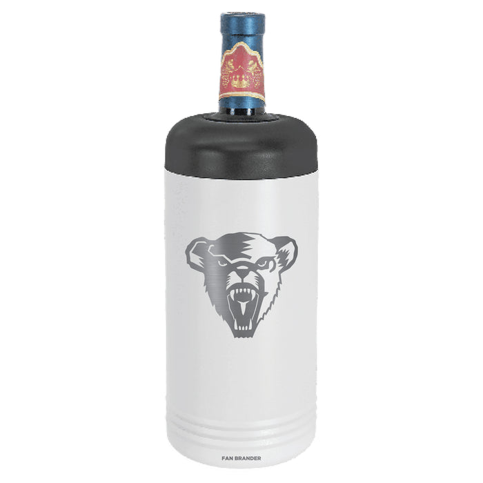 Fan Brander Wine Chiller Tumbler with Maine Black Bears Etched Primary Logo