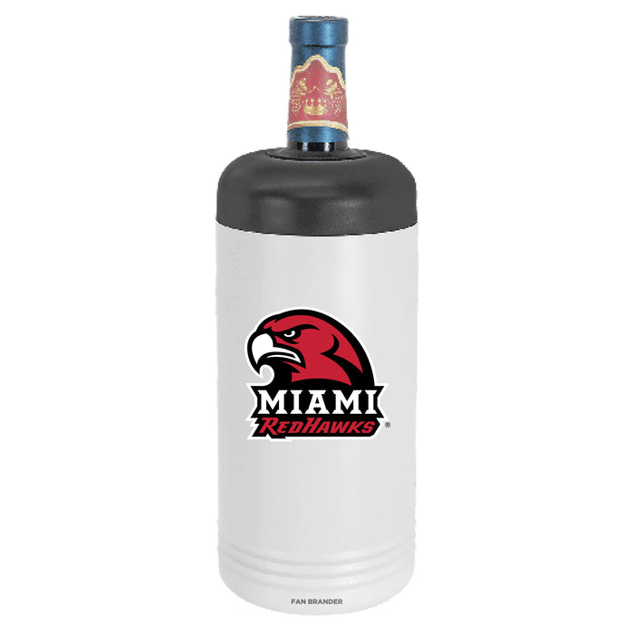 Fan Brander Wine Chiller Tumbler with Miami University RedHawks Secondary Logo