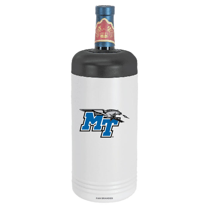 Fan Brander Wine Chiller Tumbler with Middle Tennessee State Blue Raiders Primary Logo